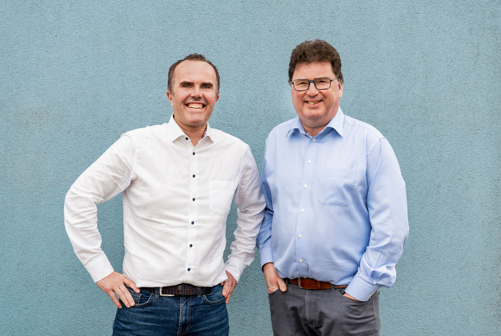 vlnr burgemeester Stijn Deschepper (Moerbeke) en burgemeester Filip Antheunis (Lokeren), (c)Elke Broekaert